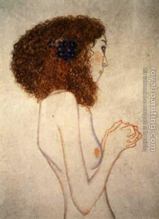 Gustav Klimt : Imploring Girl